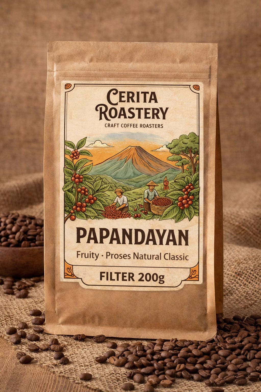Papandayan Filter Coffee Packaging